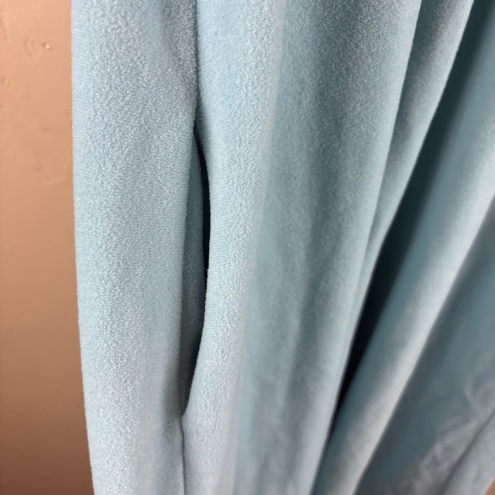 Vintage Vanity Fair Blue Velour Housecoat Robe Half-zip Women’s Size Medium - Picture 4 of 8